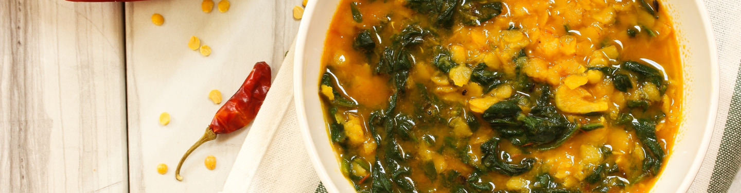 Spinach and Lentil soup